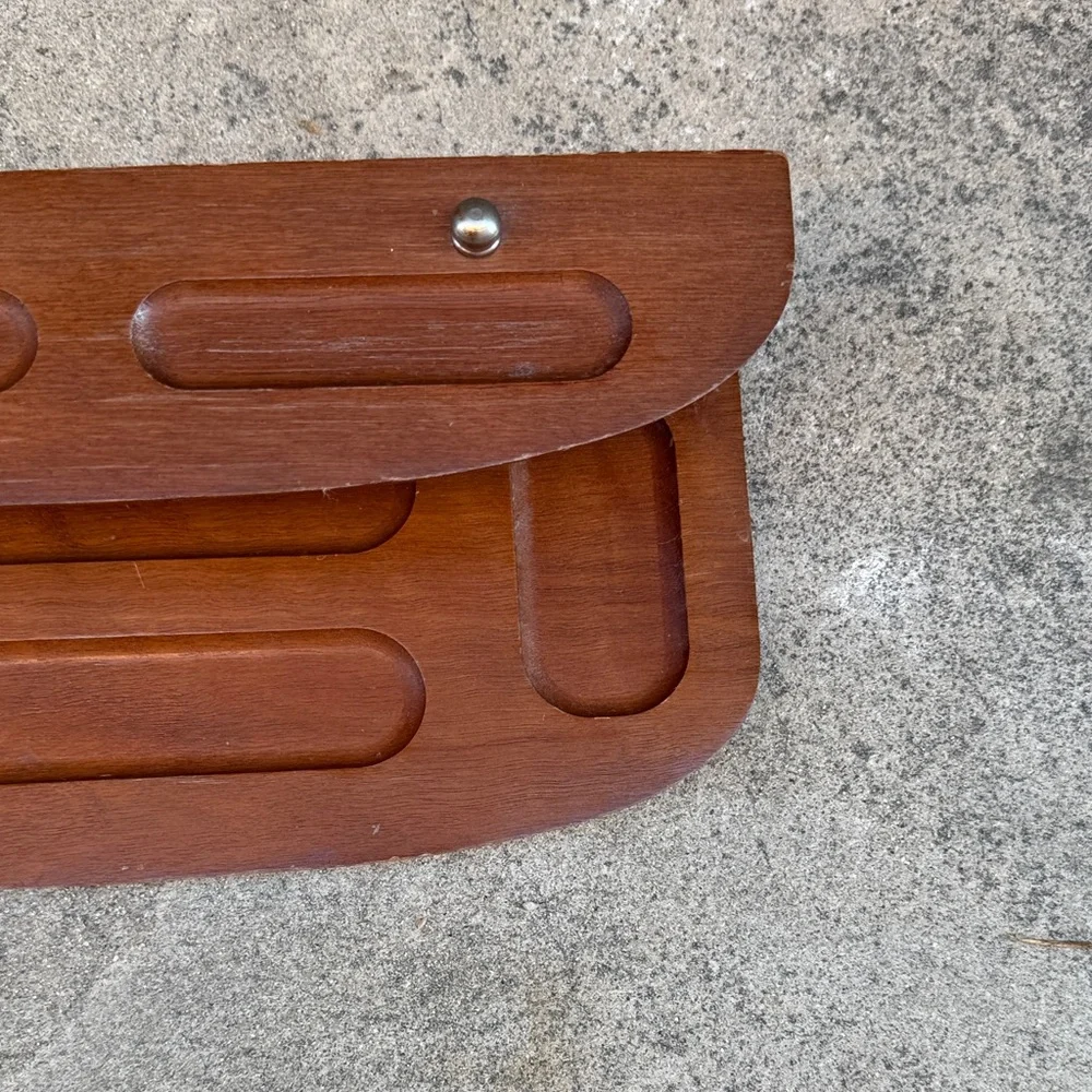 Vintage Wooden Two Deck Wall Shelf